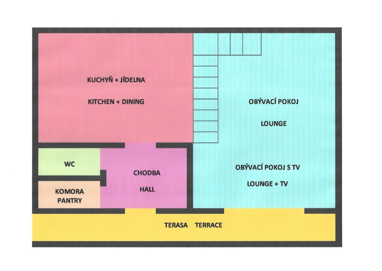 Ctyricitka Na Stastnem Kopci Villa Černý Dŭl Ngoại thất bức ảnh